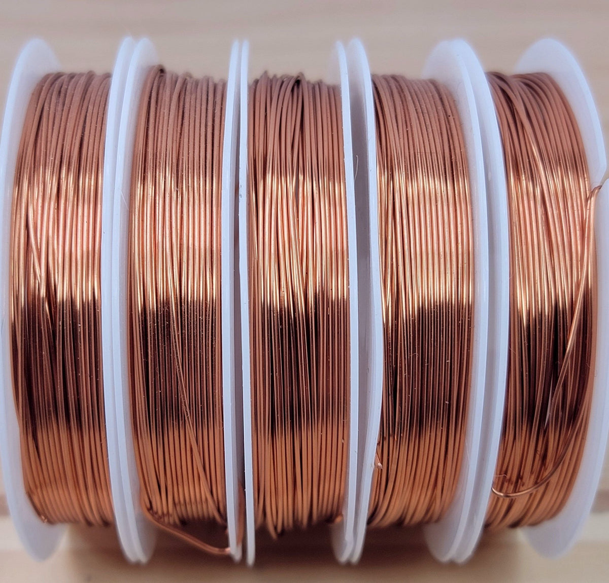 Copper 22 Gauge (0.60mm) Jewelry Wire - 25 Foot Spool (WIRE01) freeshipping  - Beads and Babble